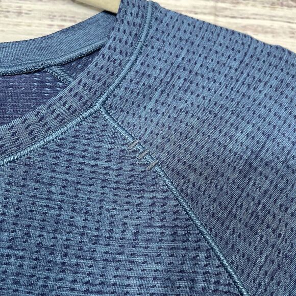 Lululemon Mens Metal Vent Tech Short Sleeve Shirt Size XXL Blue Gym Activewear - Picture 4 of 9